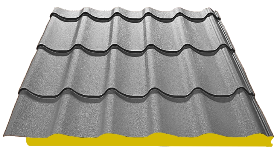 Bac acier imitation tuiles noires